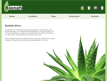 Tablet Screenshot of bionah.com